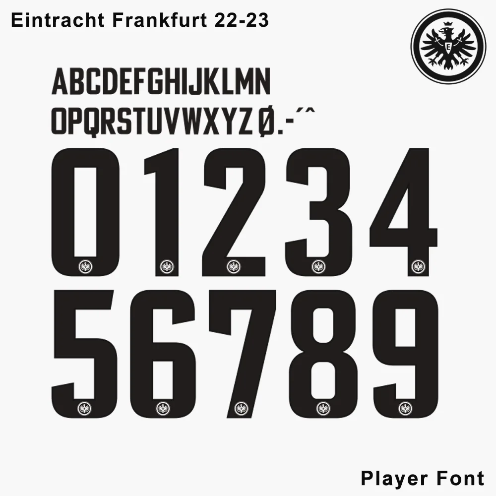 Eintracht Frankfurt 22-23 Kit Font - Player Font