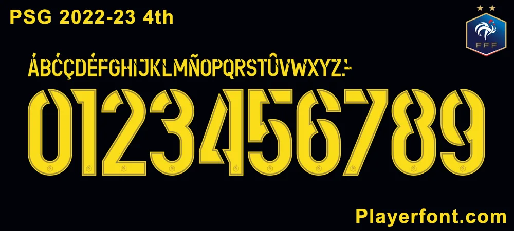 PSG 2022-2023 4th Font