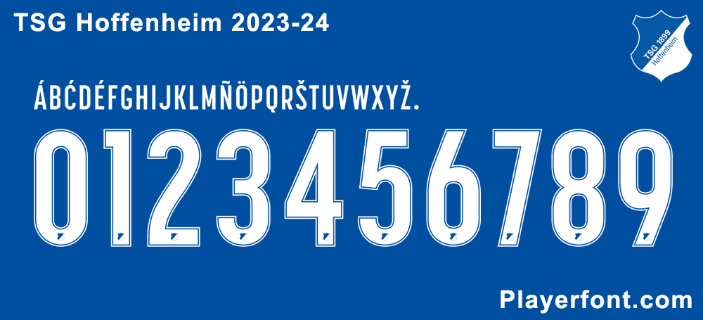 TSG Hoffenheim 2023-24 Font
