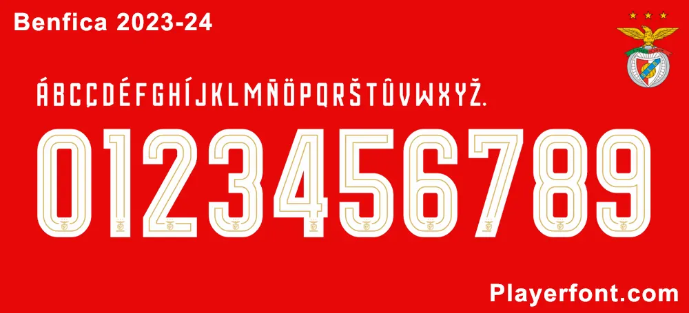Benfica 2024 Font - Player Font
