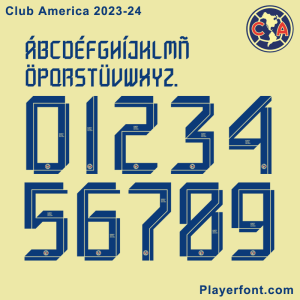 Club América 2023-24 Font - Player Font