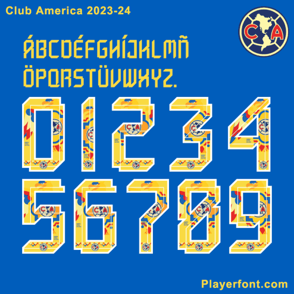 Club America Herencia Hispana 2023-24 Font