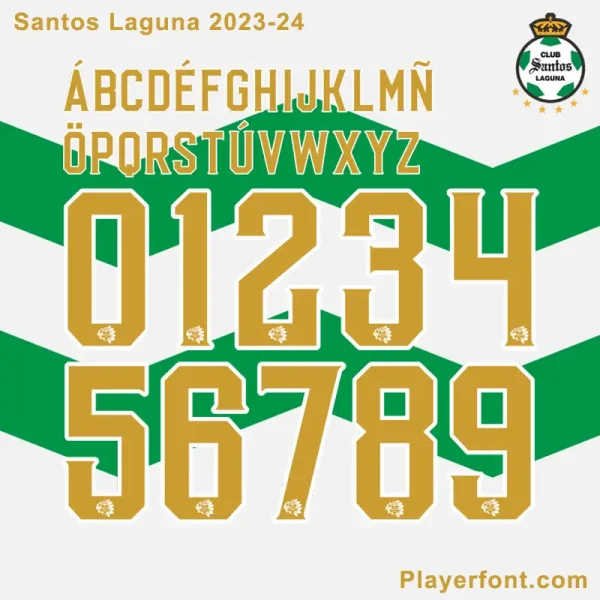 Santos Laguna 2023-24 Font Download