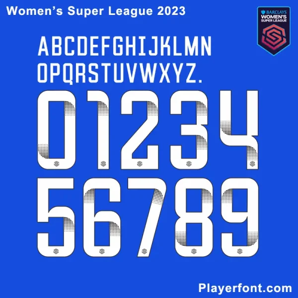 Women’s Super League 2023-24 Font Download - Player Font