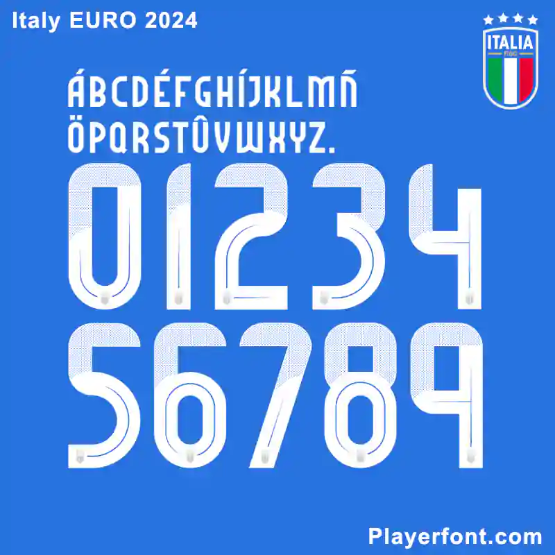 Italy EURO 2024 Font Download Player Font