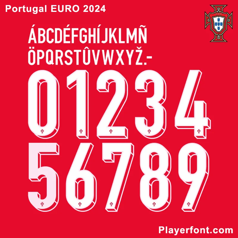 UEFA Euro 2024 Portugal Font Download Player Font