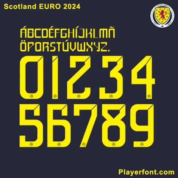 Scotland EURO 2024 Font Download Player Font