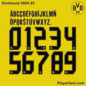 BVB Dortmund 24-25 Font Downloads