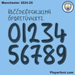 Manchester City 2024-25 Font