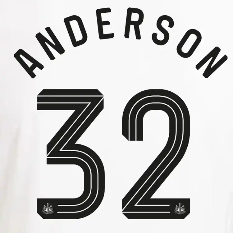 Newcastle United 24-25 Kit Font