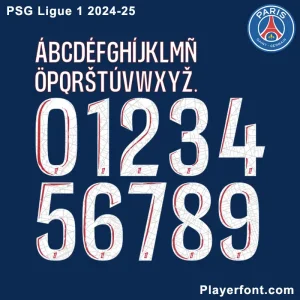 PSG Ligue 1 2024-25 Font Download