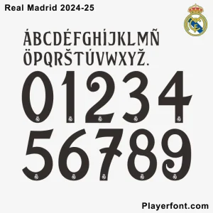 Real Madrid 2024/25 Font Download