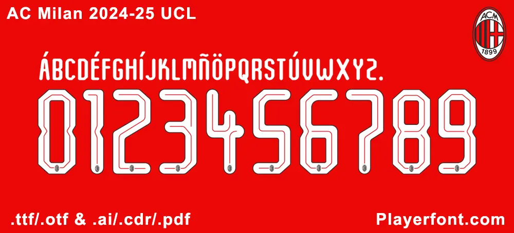 AC Milan 24-25 Font Download