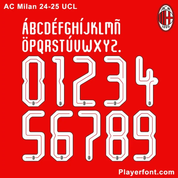 AC Milan 24-25 Font UCL