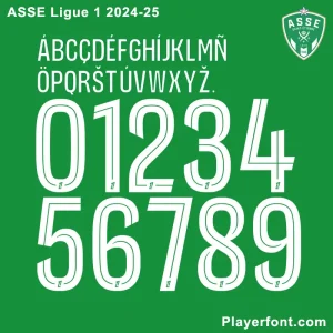 AS Saint-Etienne 24-25 Font Download