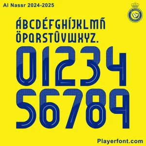 Al Nassr 2024-2025 Font Download.