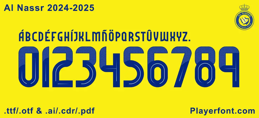 Al Nassr 2024-2025 Font