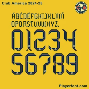 Club America 2024-25 Font Download