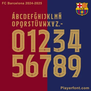 FC Barcelona 2024-25 Font Download