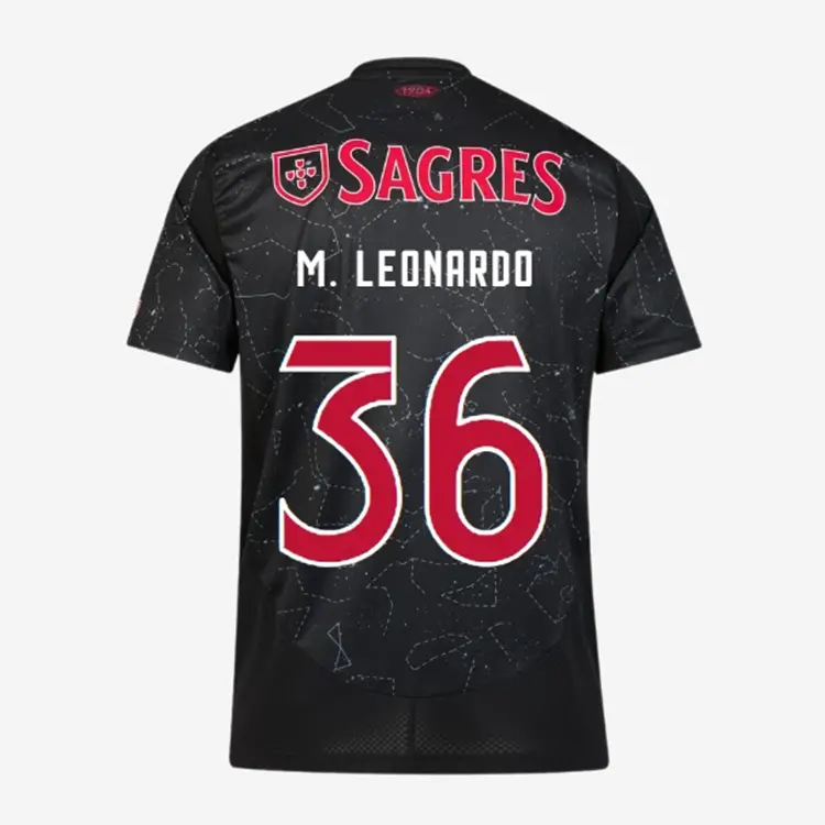 SL Benfica 24-25 Away Kit Font 