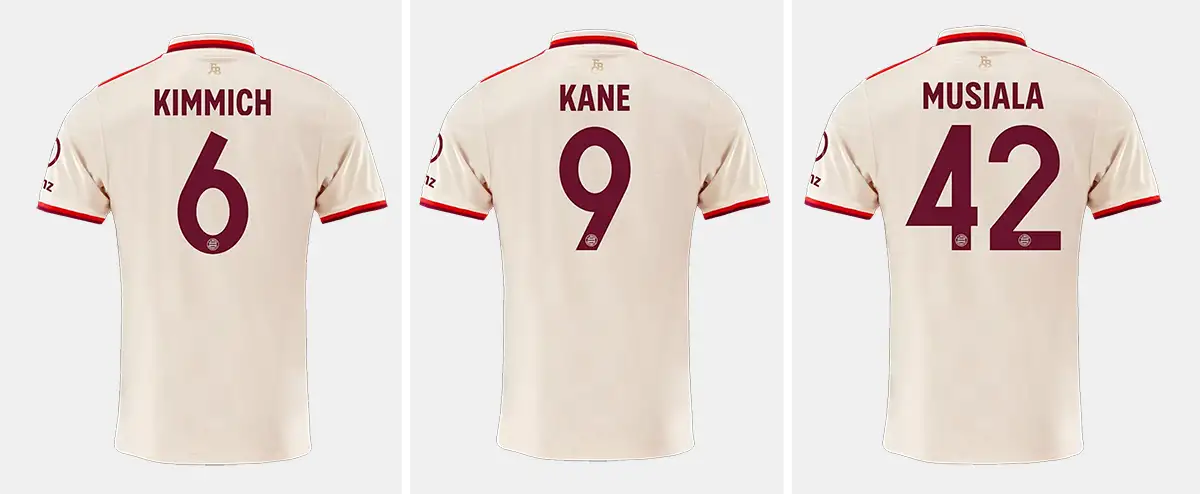 Bayern Munich UCL 2024-2025 Kit Font