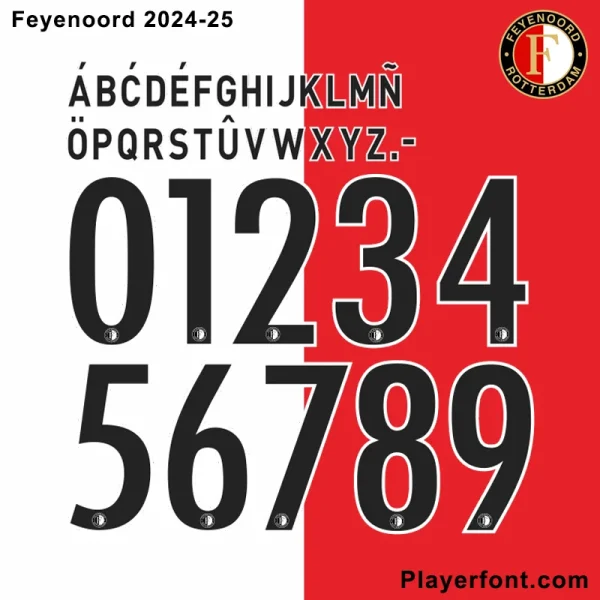 Feyenoord 2024-2025 Font Download