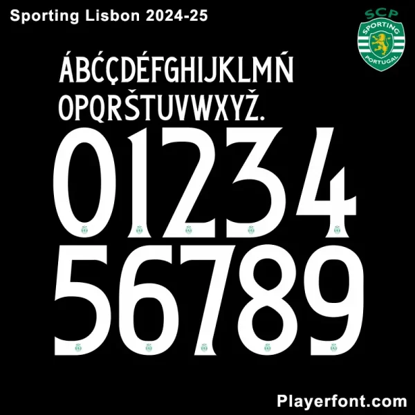 Sporting CP 2024-2025 Font Download