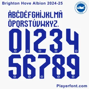 Brighton Hove Albion 2024-25 Font