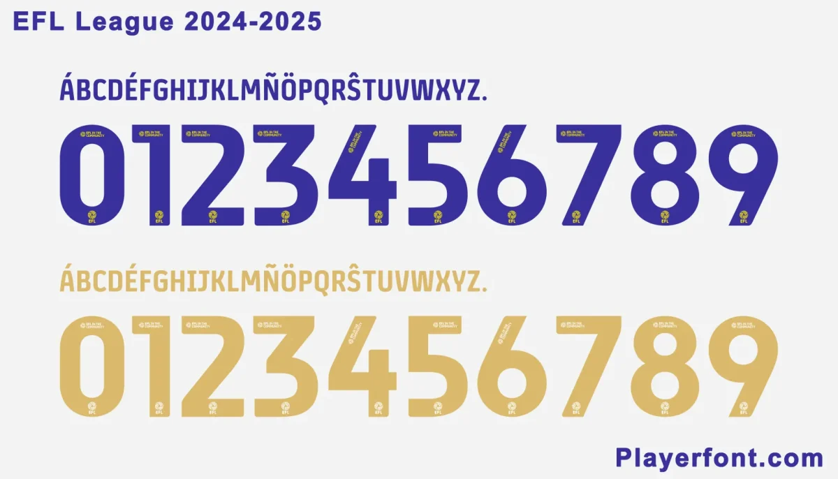 EFL 2024-2025 Kit Font Download