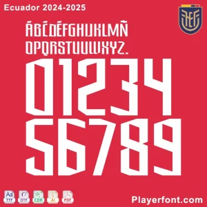 Ecuador 2024-2025 Kit Font