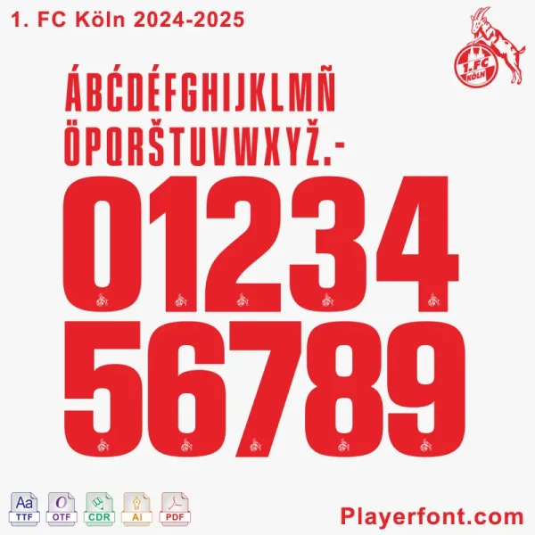 FC Koln 2024-2025 Font Kit Download