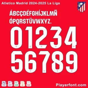 Atletico Madrid La liga 2024-25 Font