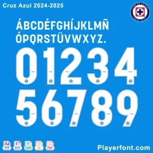 Cruz Azul 2024-2025 Font Kit Download