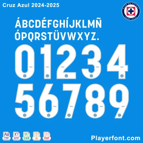 Cruz Azul 2024-2025 Font Kit Download