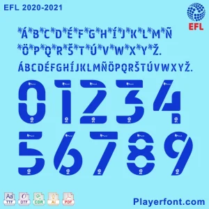 English Football League EFL 2020-2021 Font Kit Dwonloads.