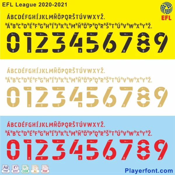 EFL 2020-2021 Font Download - TTF/OTF and Vector Files