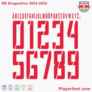 Red Bull Bragantino 2024-2025 Font Download.