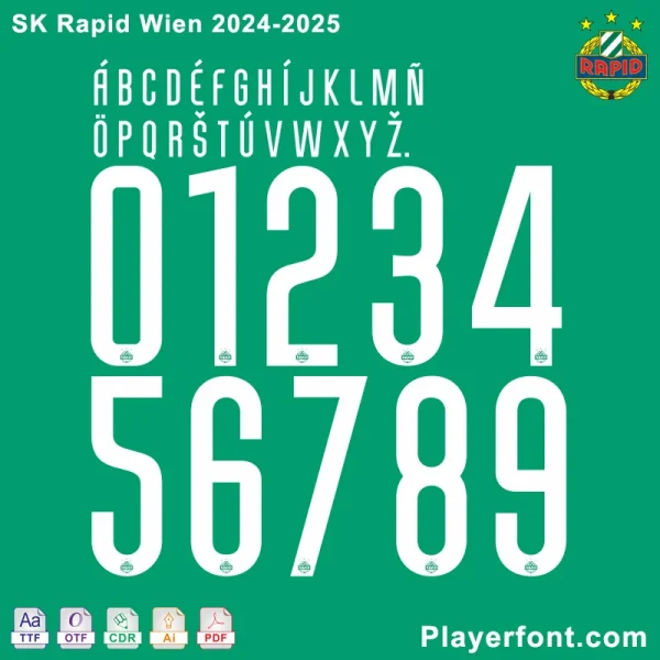 SK Rapid Wien 2024-2025 Font Download