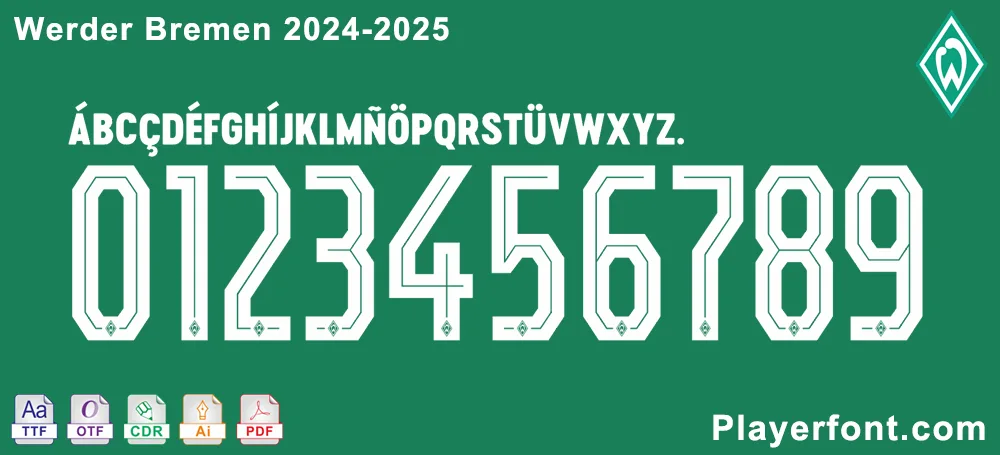 SV Werder Bremen 2024-2025 Font